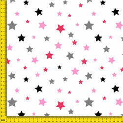 Fleece – Stars (pink)