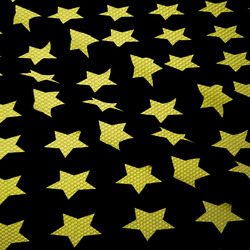 Nepromokavá tkanina – Stars FLUO