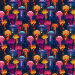 Strukturovaná tkanina – Jellyfish