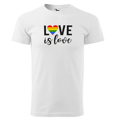 Tričko LBGT Love is love