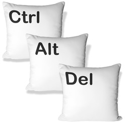 Sada tří polštářků – Ctrl + Alt + Del