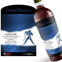 Víno Vodnář (21.1. - 20.2.) - Modré provedení