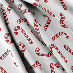 Strukturovaná tkanina – Vánoční hůlky