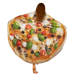 Kulatá osuška Pizza