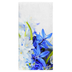Osuška Modré a bílé květy 