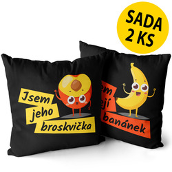 Polštářky Banánek / Broskvička