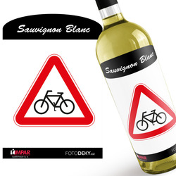 Víno Pozor cyklista