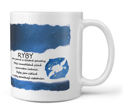 Hrnek Ryby  (21.1. - 20.3.) - modrý