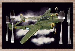 Prostírání P-38 Lightning