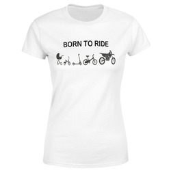 Tričko Born to ride motocross