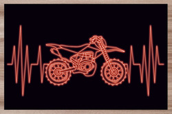 Prostírání Srdeční puls motocross