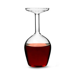 Obrácená sklenice na víno