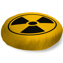 Kulatý polštář Radioaktivní