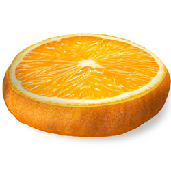 Kulatý polštář Pomeranč