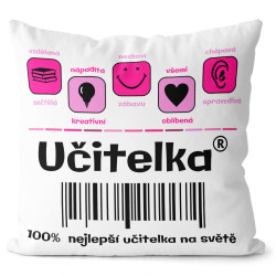 Polštářek Učitelka 100%