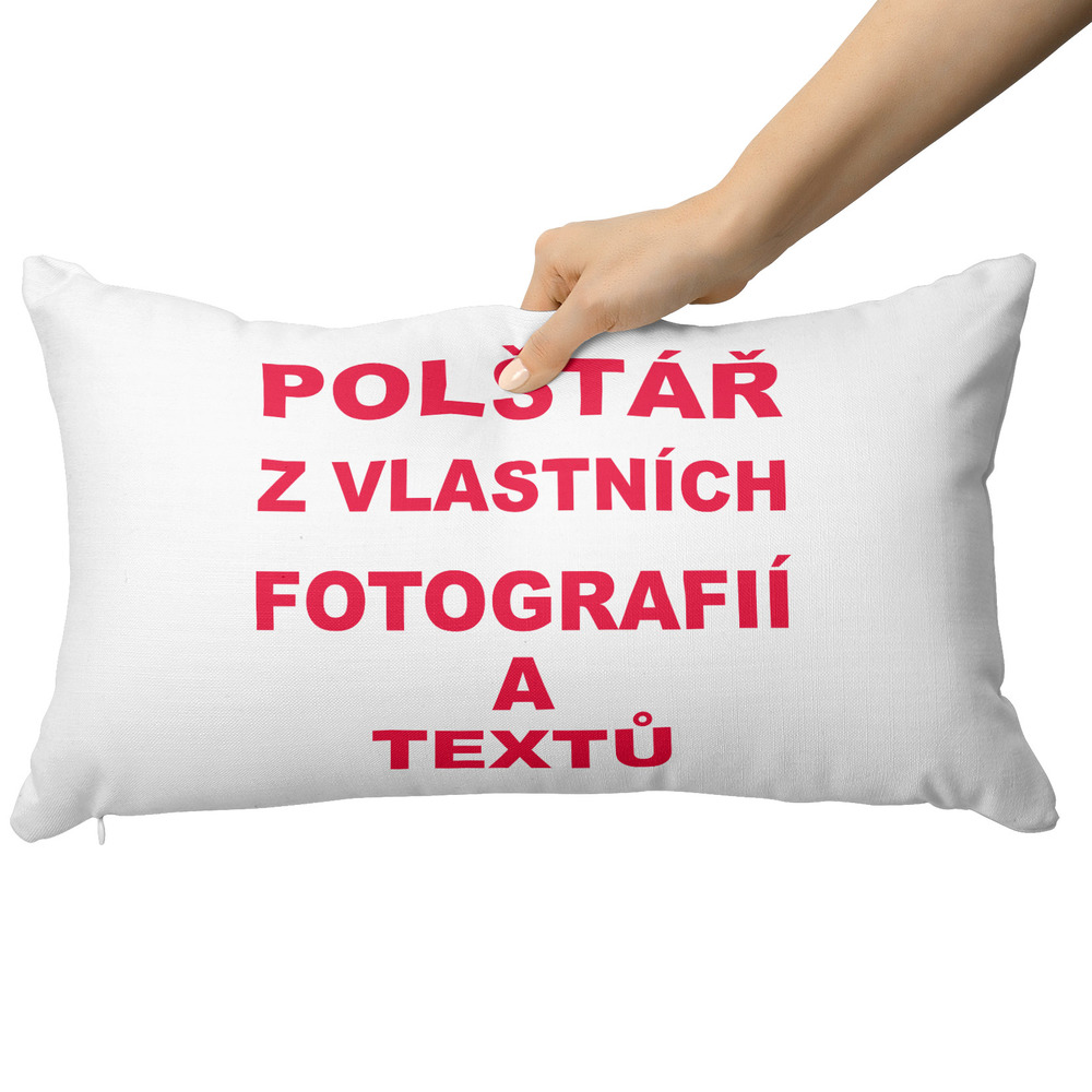 IMPAR Polštář s vlastními fotkami 65x30 cm