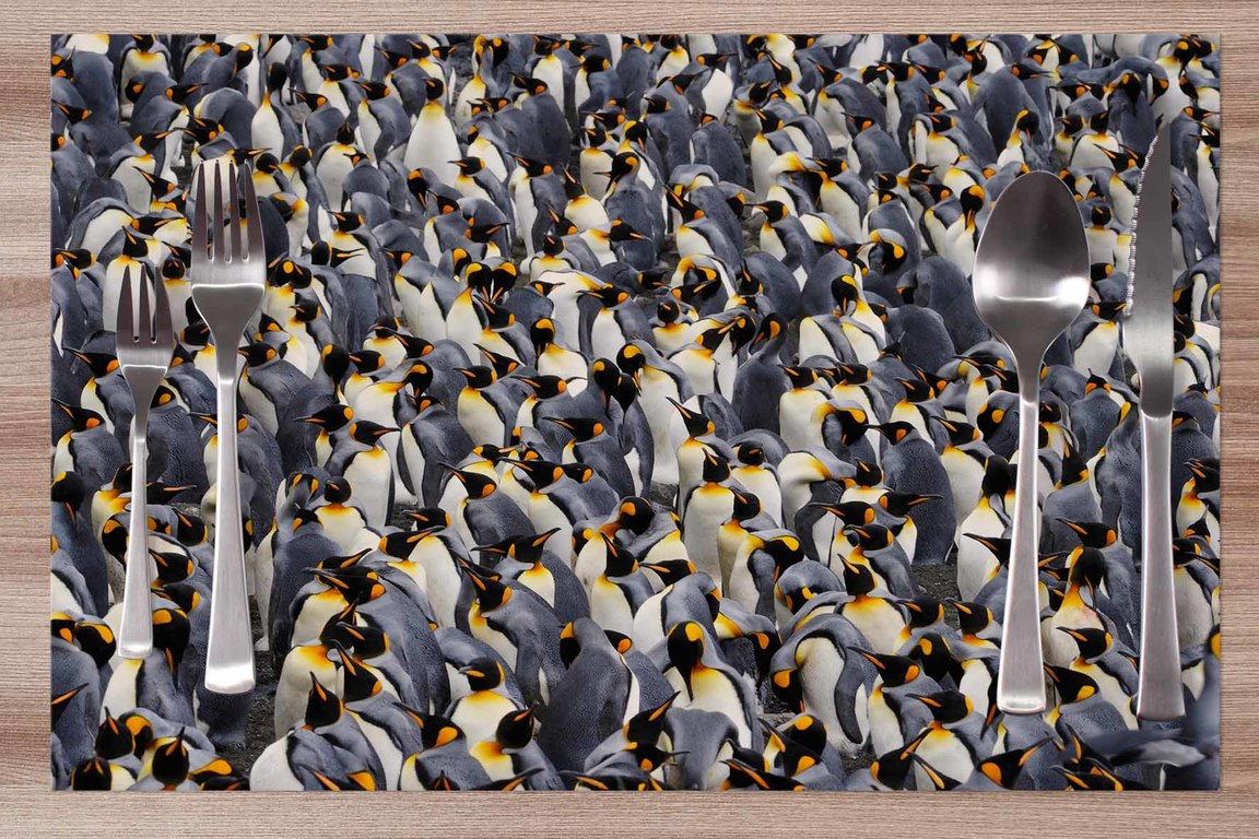 IMPAR Prostírání Hejno tučňáků 42x28 cm