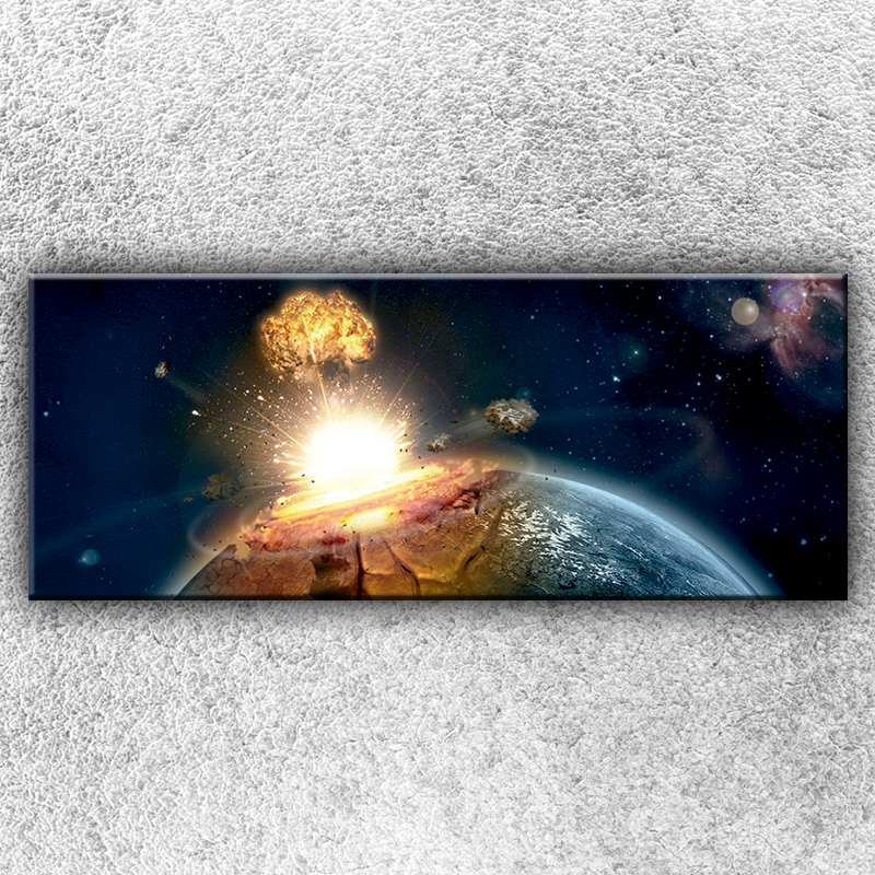 IMPAR Foto na plátno Dopad meteoritu 2 150x60 cm