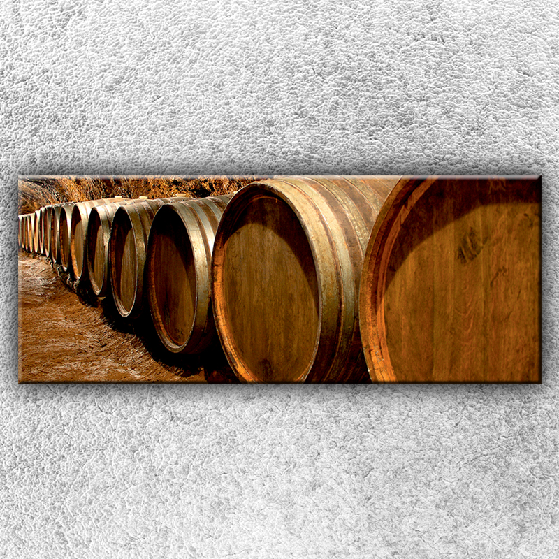 IMPAR Fotografie na plátno Sudy na víno 1 150x60 cm