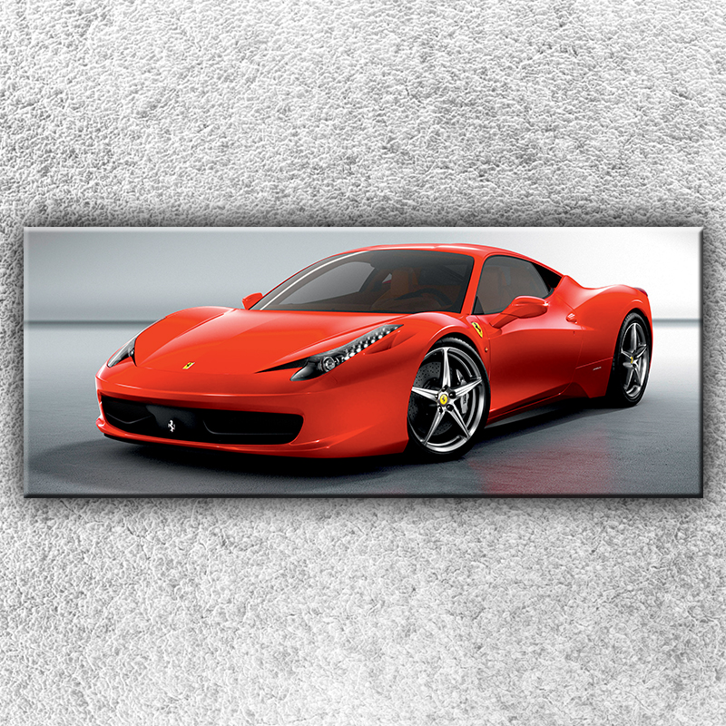 IMPAR Fotografie na plátno Rudé Ferrari 150x60 cm