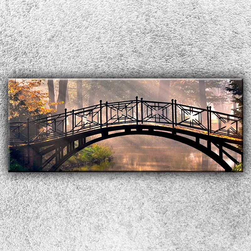 Foto na plátno Ocelový mostek 2 150x60 cm