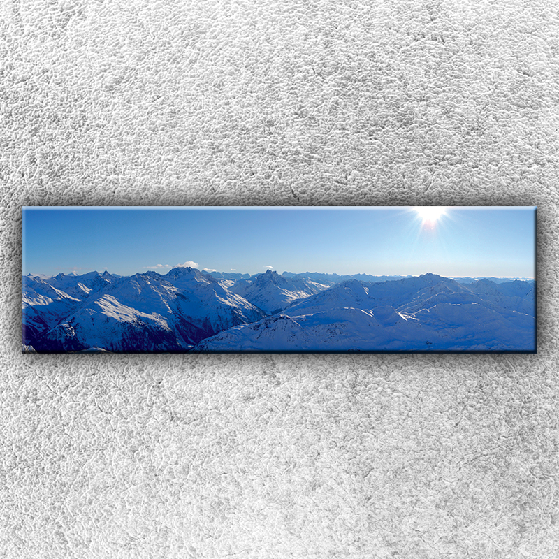 IMPAR Fotografie na plátno Slunečné hory 140x40 cm