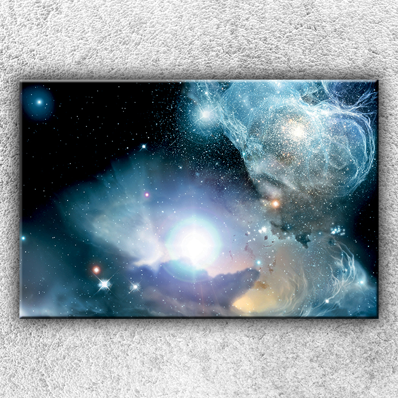 IMPAR Foto na plátno Modrý vesmír 120x80 cm