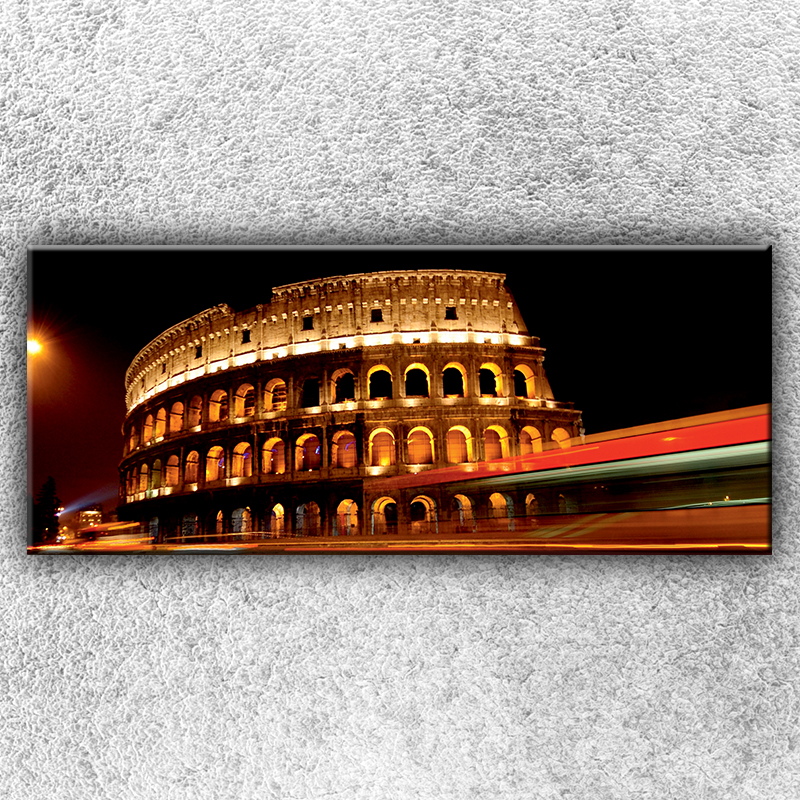 IMPAR Foto Na plátno Noční Koloseum 1 120x50 cm