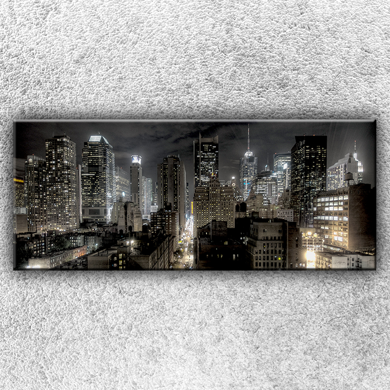 IMPAR Fotografie na plátno Temné město 1 120x50 cm