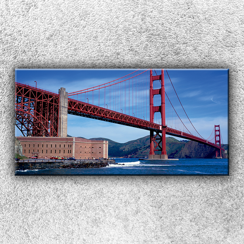 IMPAR Foto na plátno Golden Gate 100x50 cm