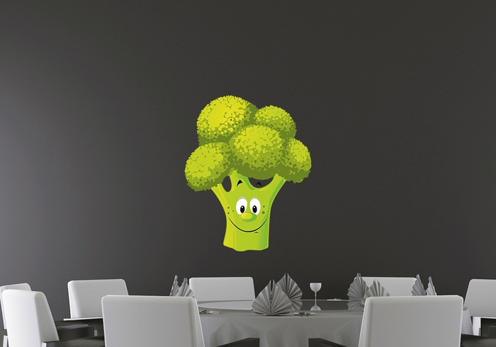 IMPAR Samolepka na zeď Brokolice (Velikost: 60 x 49 cm)