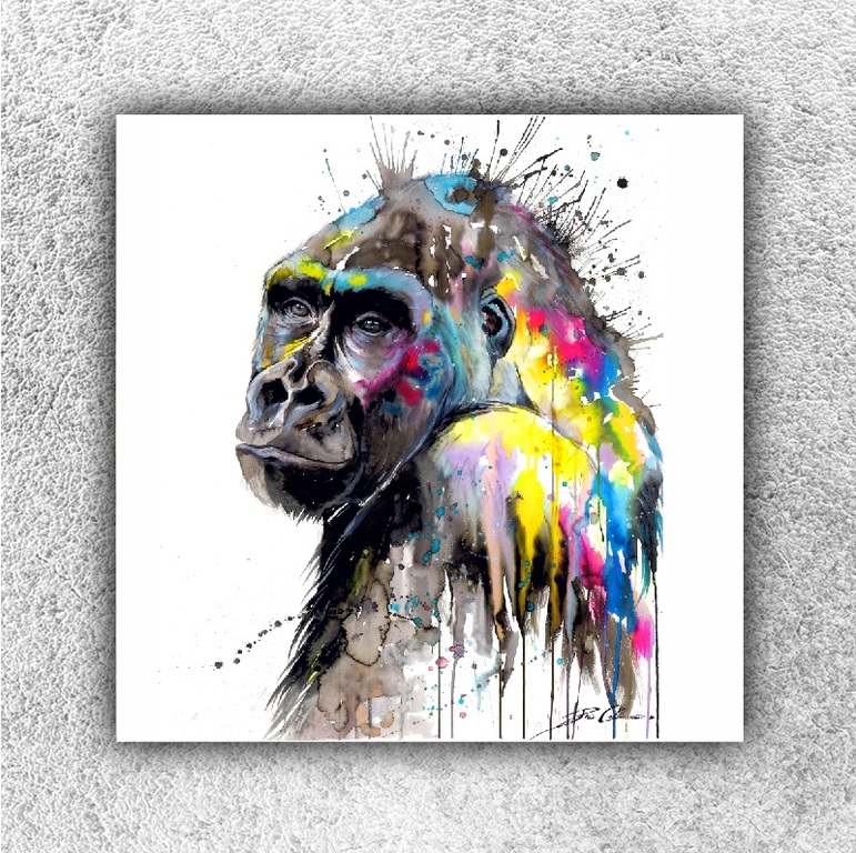 Foto na plátno Gorila art 70x70 cm