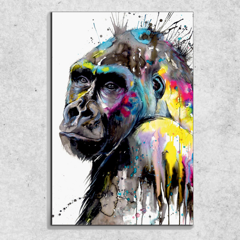 Foto na plátně Gorila art 90x60 cm