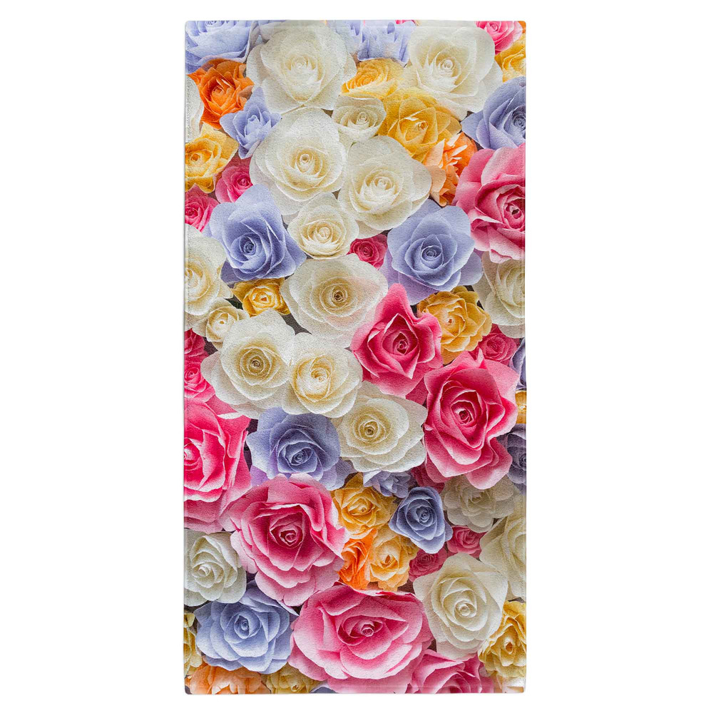 Osuška Barevné růže 70x140