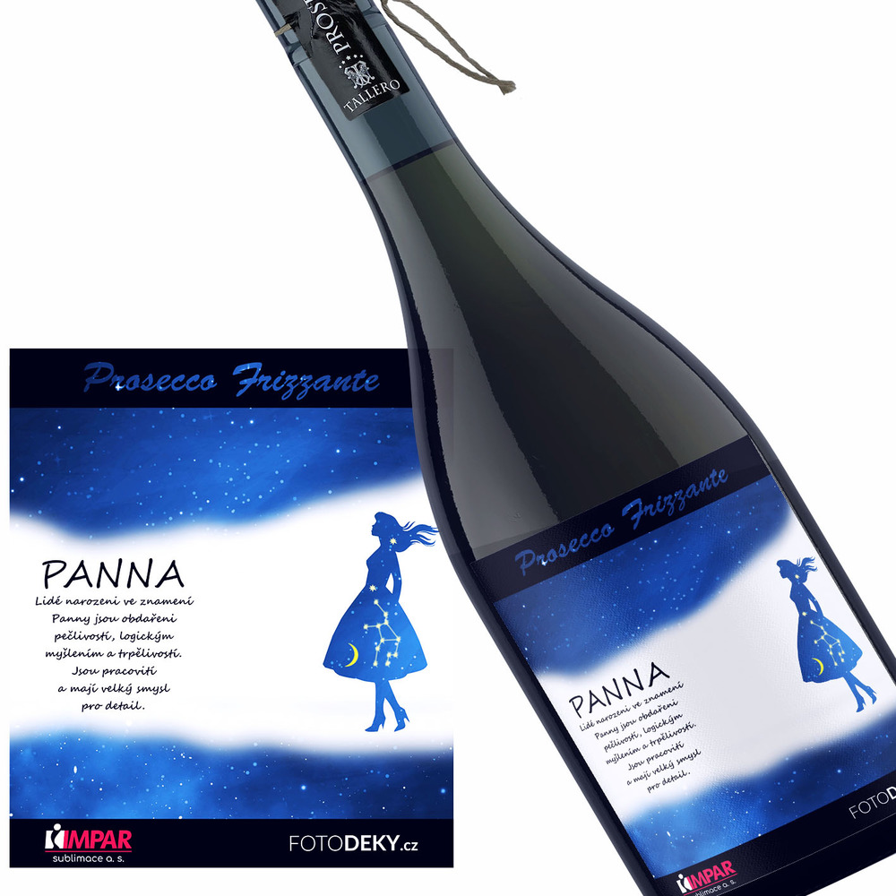 Víno Panna (23.8. - 22.9.) - Modré provedení (Druh Vína: Prosecco)