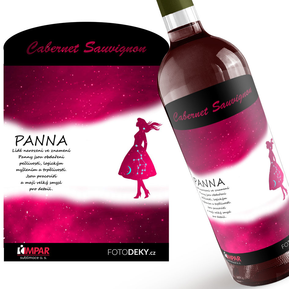Víno Panna (23.8. - 22.9.) - Červené provedení (Druh Vína: Červené víno)