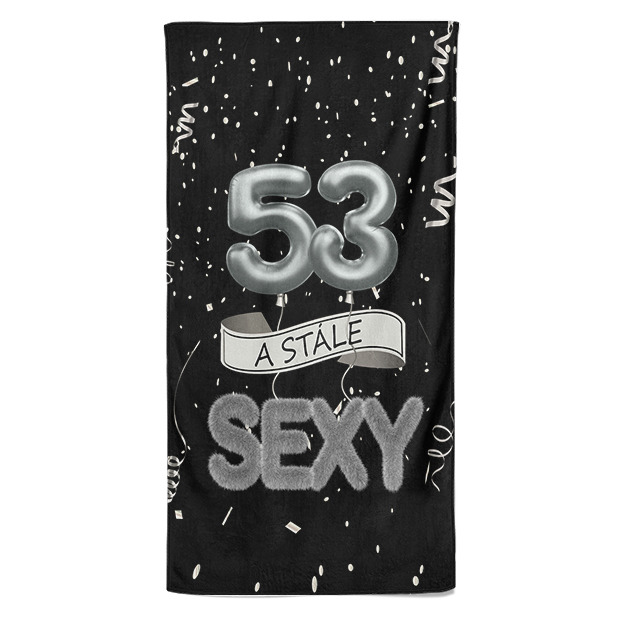 Osuška Stále sexy – černá (věk: 53)