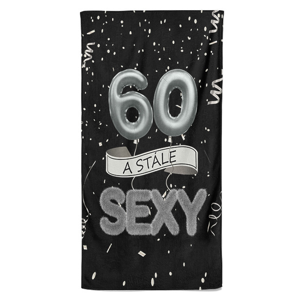 Osuška Stále sexy – černá (věk: 60)