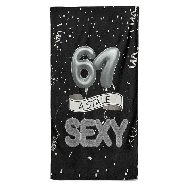 Osuška Stále sexy – černá (věk: 61)
