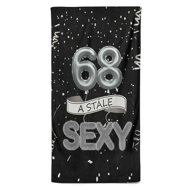 Osuška Stále sexy – černá (věk: 68)