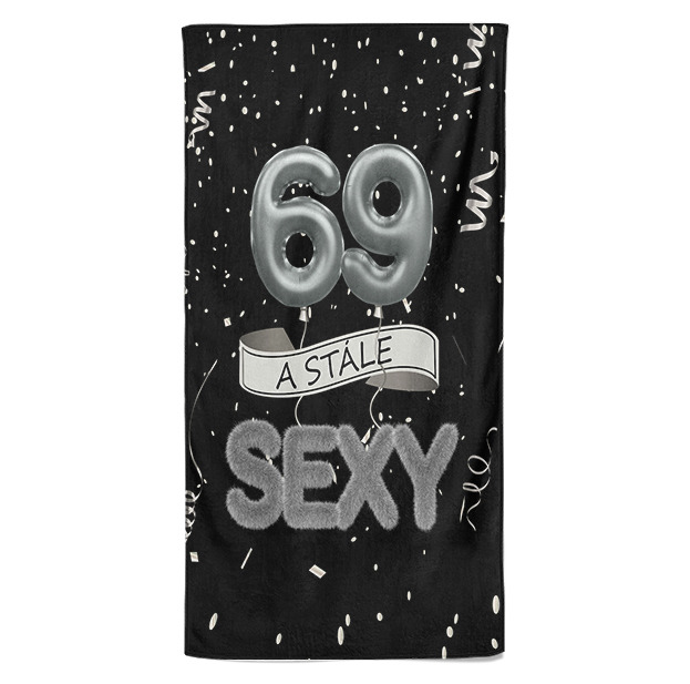 Osuška Stále sexy – černá (věk: 69)