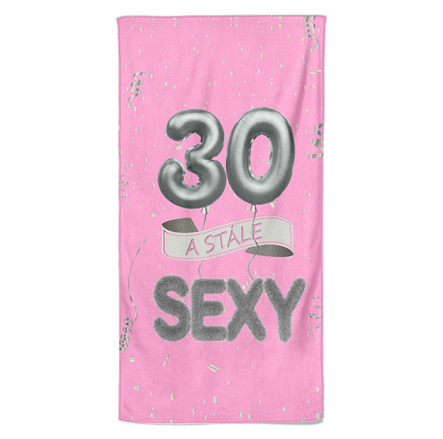 Osuška Stále sexy – růžová (věk: 30)