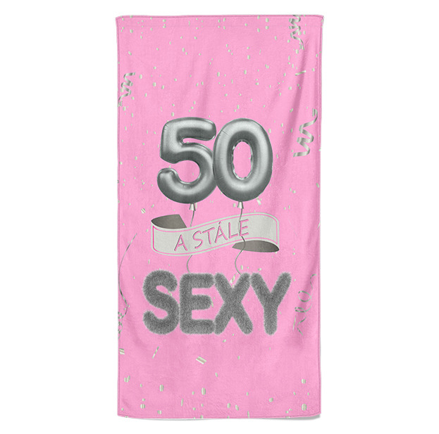 Osuška Stále sexy – růžová (věk: 50)