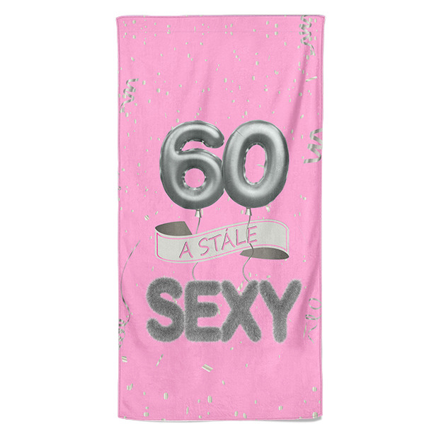 Osuška Stále sexy – růžová (věk: 60)