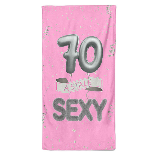 Osuška Stále sexy – růžová (věk: 70)