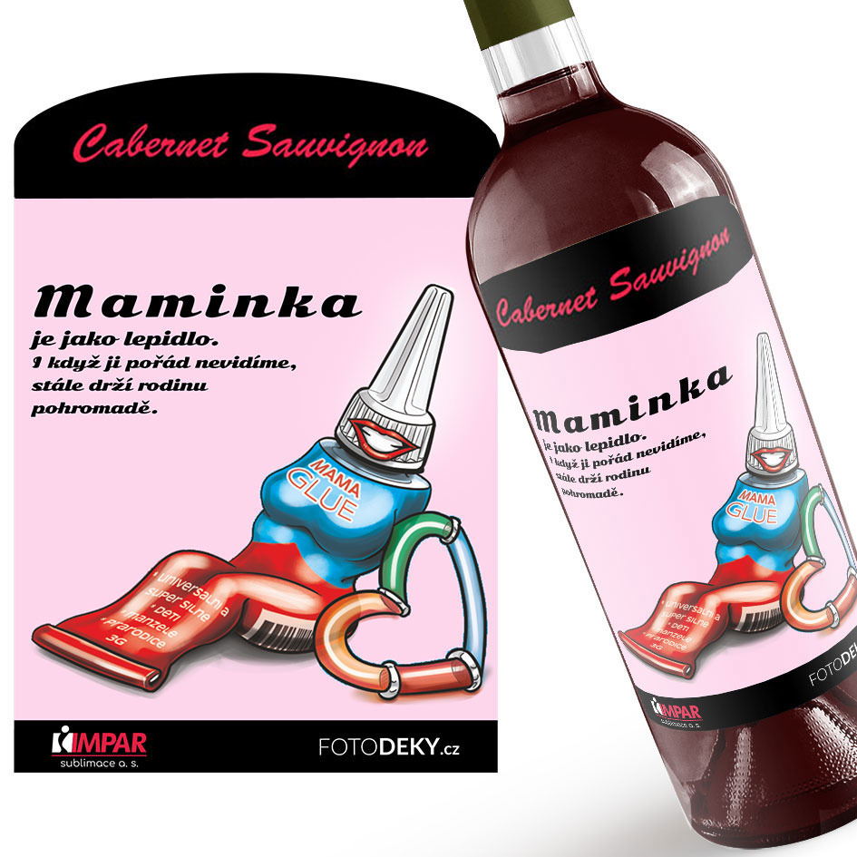 Víno Maminka jako lepidlo (Druh Vína: Červené víno)