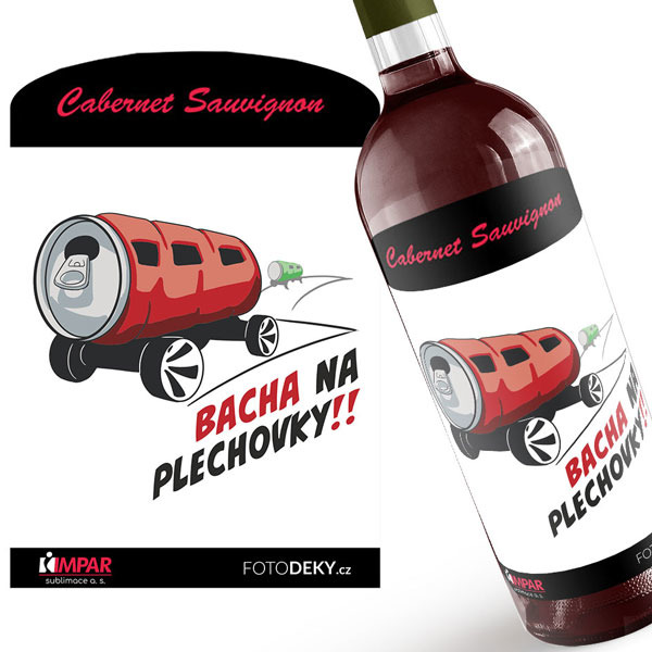 Víno Bacha na plechovky (Druh Vína: Červené víno)