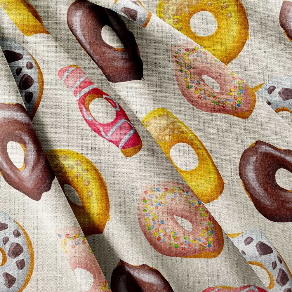 Strukturovaná tkanina – Donuts