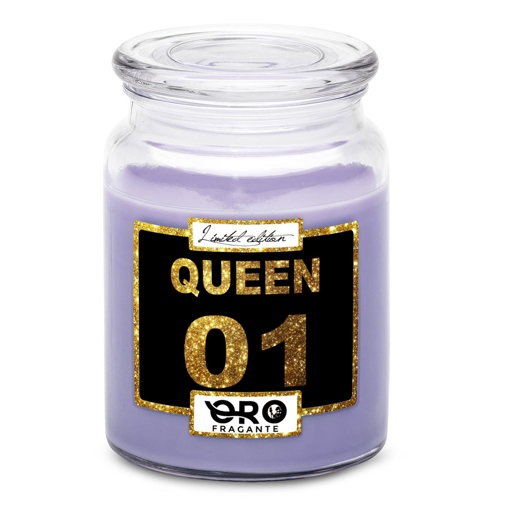 Svíčka Queen 01 (Vůně svíčky: Levandule)