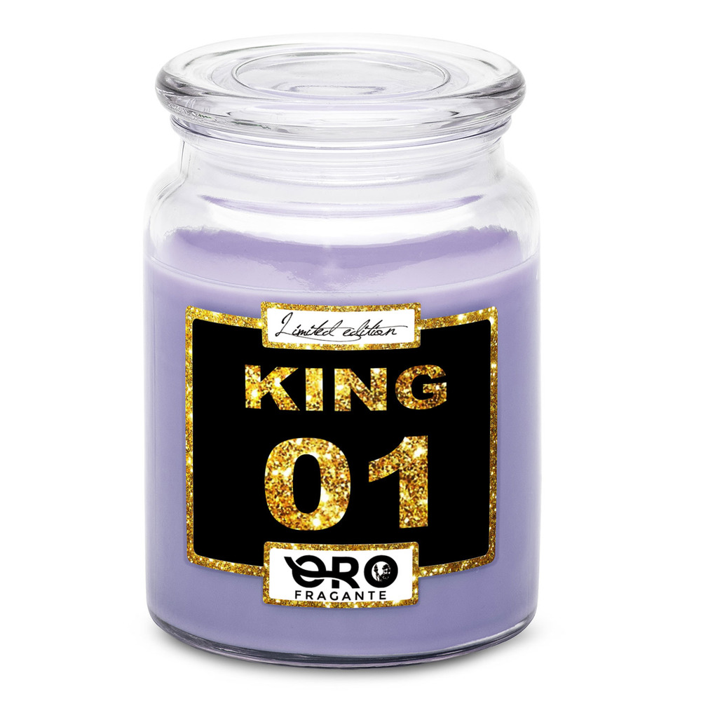 Svíčka King 01 (Vůně svíčky: Levandule)